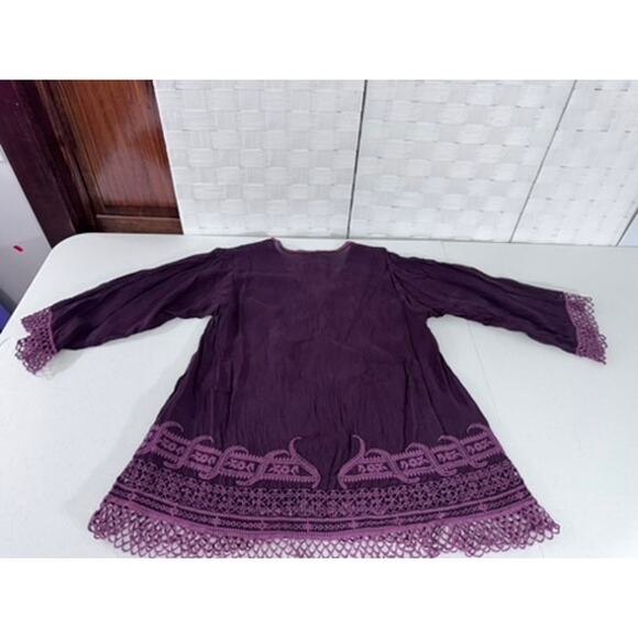 "Johhny Was" Assic, Embroidered ,Tunic Top, XS , Gypsy, Artsy, PLZ SEE PICS !! - Picture 10 of 13